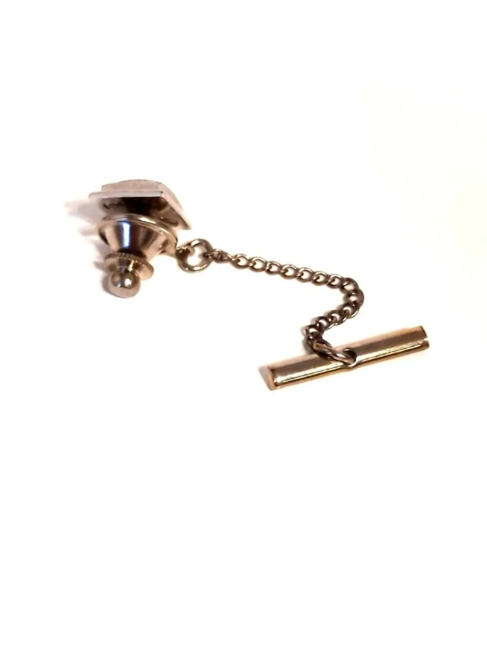 Swank Silver Tone Monogram W Cufflinks Tie Tack Set Vintage